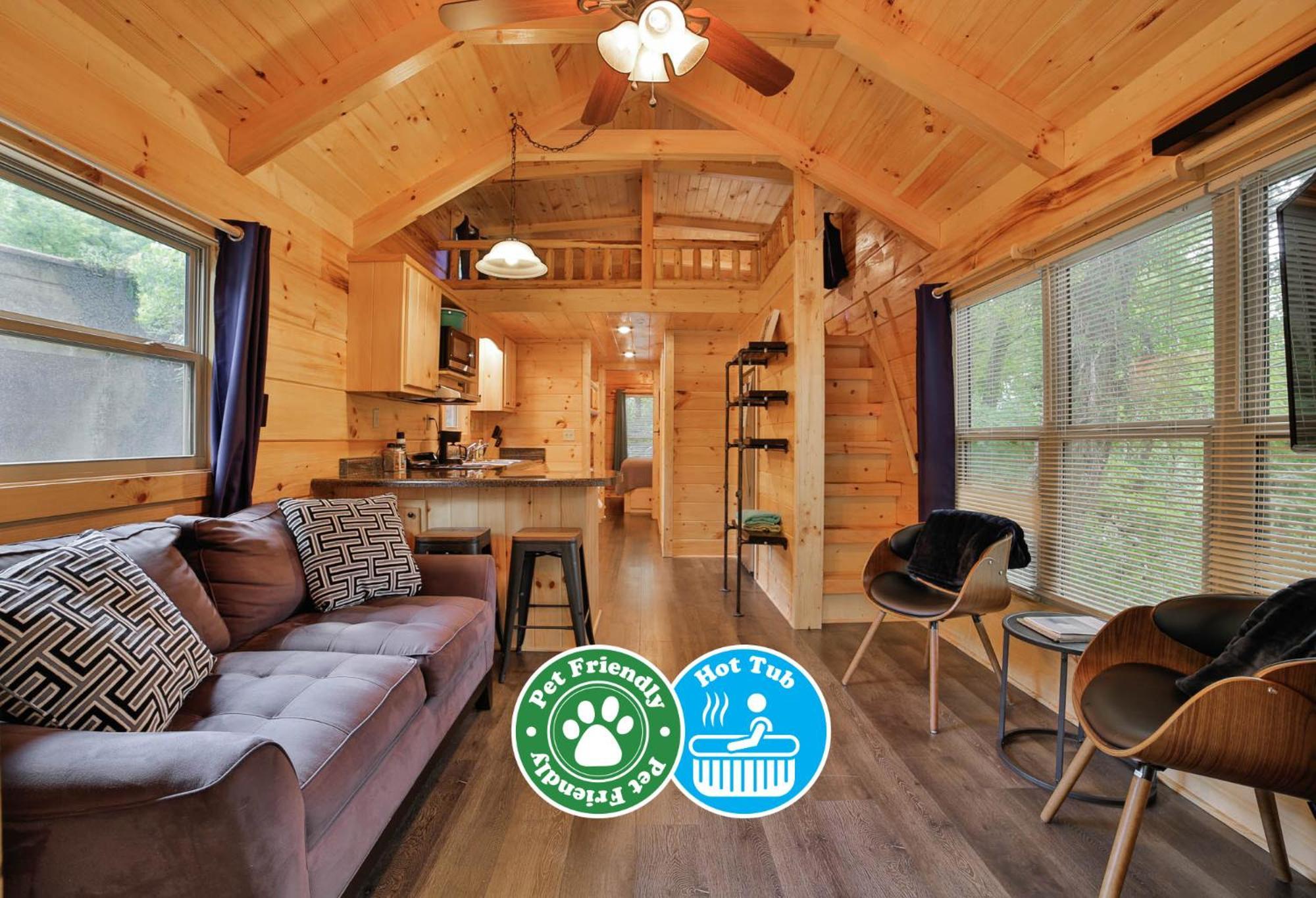 Thomas Cabin Forest Tiny Cabin With Hot Tub Chattanooga Luaran gambar